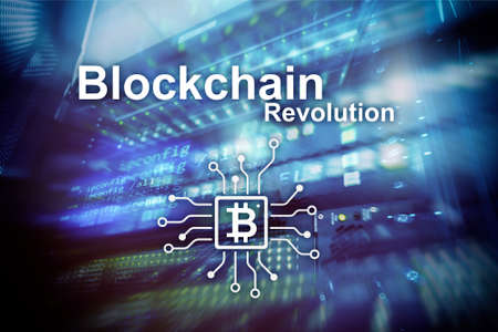 Blockchain revolution, innovation technology in modern business.の写真素材