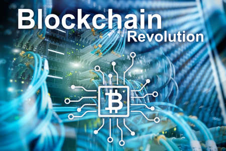 Blockchain revolution, innovation technology in modern business.の写真素材