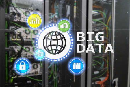 Big data analysing server. Internet and technology.の写真素材