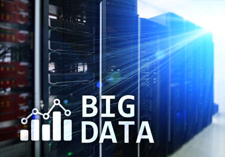 Big data analysing server. Internet and technology.の写真素材