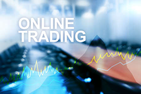Online trading, Forex, Investment and financial market concept.の写真素材