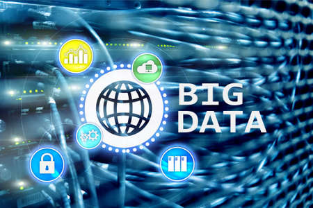 Big data analysing server. Internet and technology.の写真素材