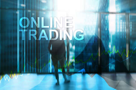 Online trading, Forex, Investment and financial market concept.の写真素材