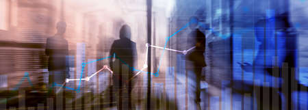 Financial growth graph.Sales increase, marketing strategy concept.の写真素材