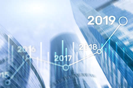 2019 Plan for Financial growth. Business and investment concept.の写真素材