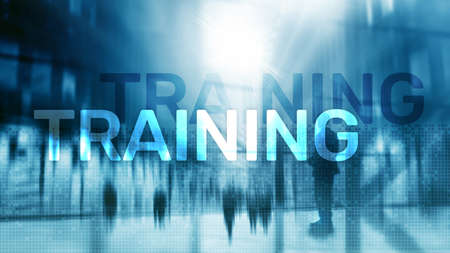 Training. Personal development. Business and education, E-Learning concept.