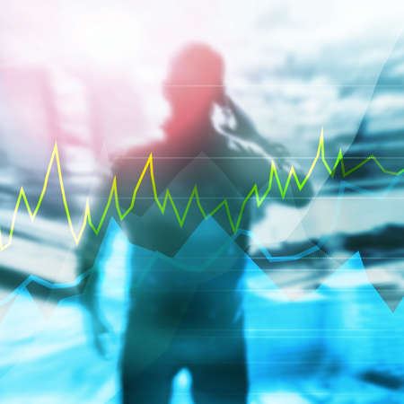 Online trading, Forex, Investment and financial market concept.