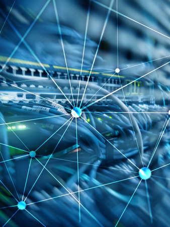 Double exposure world map. Global business and financial market concept.の写真素材