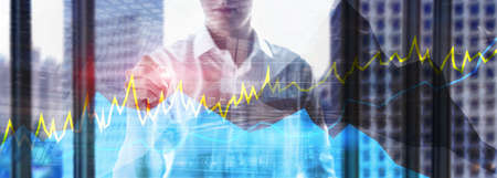 Online trading, Forex, Investment and financial market concept.