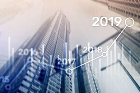 2019 Plan for Financial growth. Business and investment concept.の写真素材