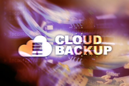Cloud backup. Server data loss prevention. Cyber security.