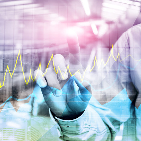 Online trading, Forex, Investment and financial market concept.