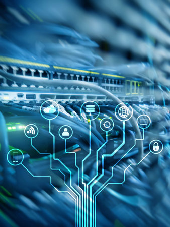 IOT, Internet of things, telecommunication concept.