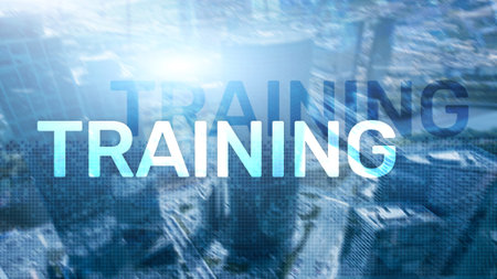 Training. Personal development. Business and education, E-Learning concept.