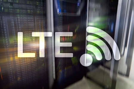 LTE, 5g wireless internet technology concept. Serverの写真素材