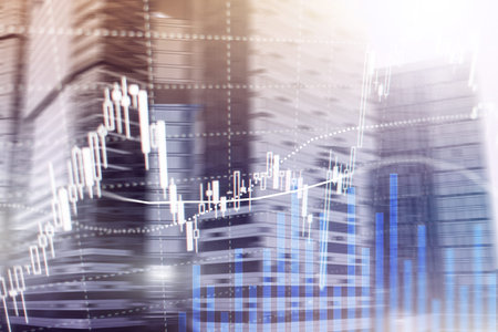 Forex trading, Financial market, Investment concept on business center background.