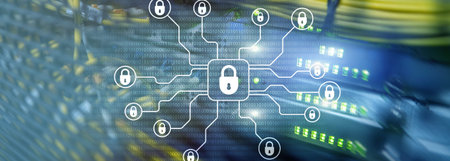 Cyber security, data protection, information privacy. Internet and technology concept.