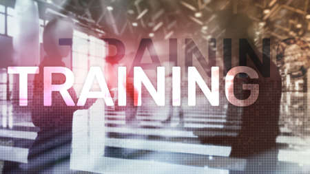 Business training concept. Training Webinar E-learning. Financial technology and communication conceptの写真素材