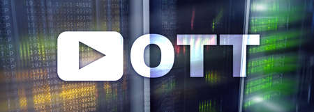 OTT, IPTV, video streaming over the internet.の写真素材