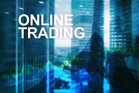 Online trading, Forex, Investment and financial market concept.の写真素材