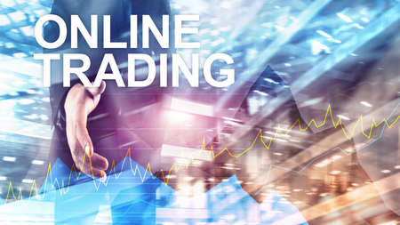 Online trading, Forex, Investment and financial market concept.の写真素材