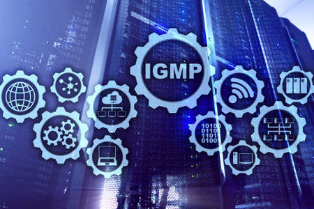 IGMP. Internet Group Management Protocol concept. Communications Technology.の写真素材