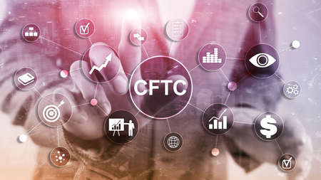 CFTC u.s. commodity futures trading commission business finance regulation concept.の写真素材