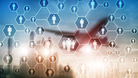 HR, Human Resources, Recruitment, Organisation structure and social network concept