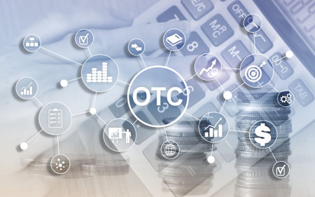 Over The Counter. OTC. Trading Stock Market concept