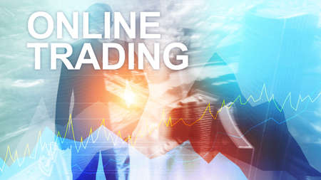 Online trading, Forex, Investment and financial market concept.の写真素材