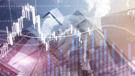 Forex trading, Financial market, Investment concept on business center background