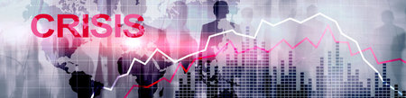 Financial Crysis Recession Economic concept. Busiuness background.