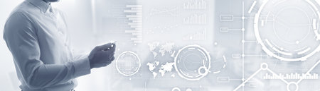 Website banner, Investment dashboard. Diagram Graph Stock Trading transparent business background