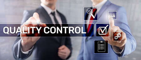 Quality control and assurance. Standardisation. Guarantee. Standards. Business and technology concept.の写真素材