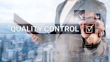 Quality control and assurance. Standardisation. Guarantee. Standards. Business and technology conceptの写真素材