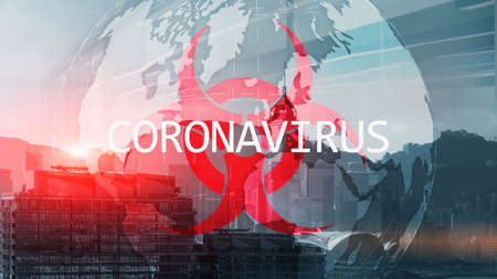 Coronavirus on China Background. Microbiology And Virology Consept.