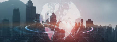 Globe Earth Flight Communication internation business global.