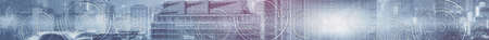 Horizontal Technology background. Headers website. Mechanism gears