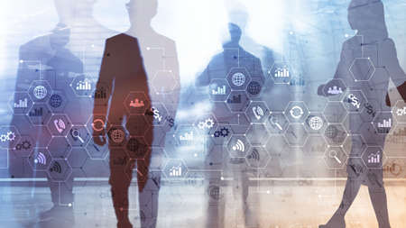 ICT - information and telecommunication technology and IOT - internet of things concepts.