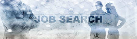 Job search concept. Find your career. Epidemic consequences.の写真素材