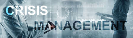 Crisis Management Solution Crisis Identity Planning Concept.の写真素材