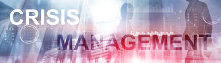 Crisis Management Banner. Solution Crisis Identity Planning Concept.の写真素材