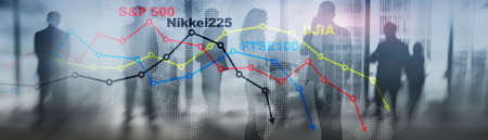 World stock market index concept. Financial crisis 2020の写真素材
