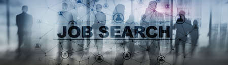 Job search concept. Find your career. Epidemic consequences.の写真素材