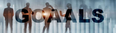 Target Goals Expectations Achievement Graphic Concept. Banner.の写真素材