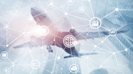 Abstract background image of lines and dots on provider center background.