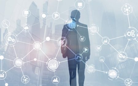Organizational structure of the company. Business concept.