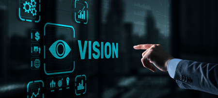 Vision Direction Future Business Inspiration Motivation Concept.の写真素材