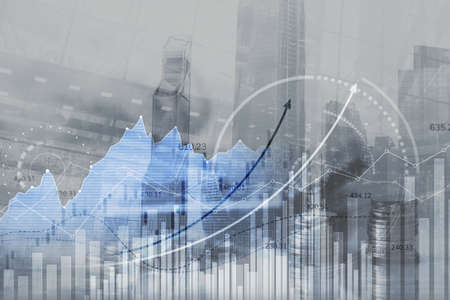 Business development. Positive dynamics. Growth areaの写真素材