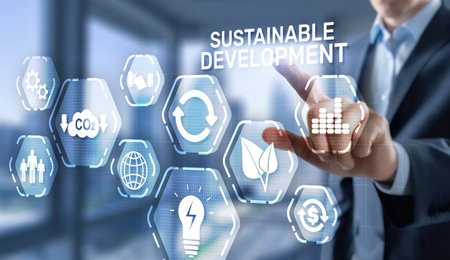 SDG - Sustainable Development Goals. Business Technology conceptの写真素材